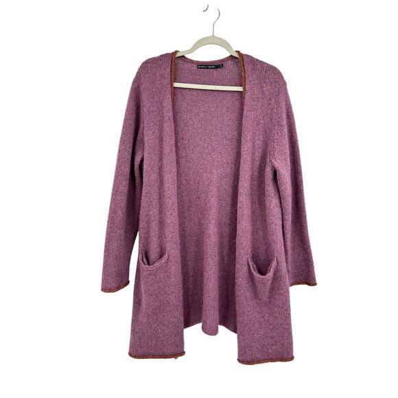 Gudrun Sjöden Sweaters - GUDRUN SJODEN Purple Lagenlook Alpaca Wool Cape Cardigan Sweater Size L